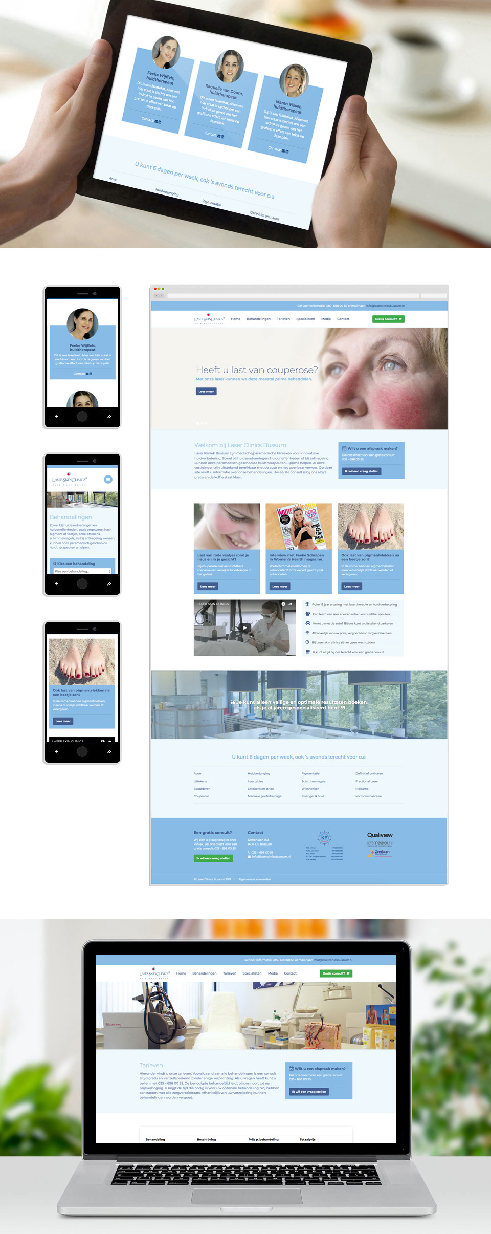 Webdesign - Laser Skin Clinics